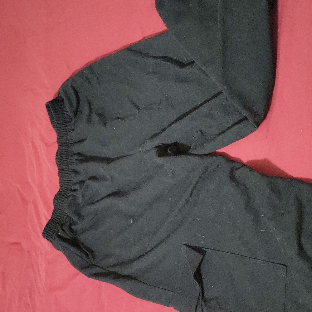 Black cargo pants with pockets xl